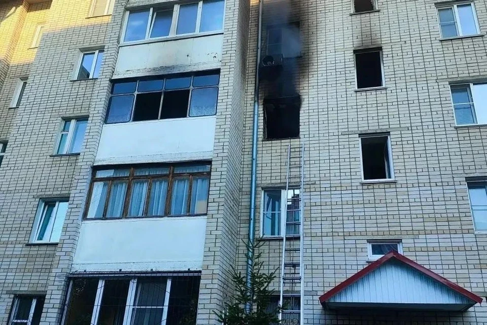 Предварительная причина возгорания — короткое замыкание