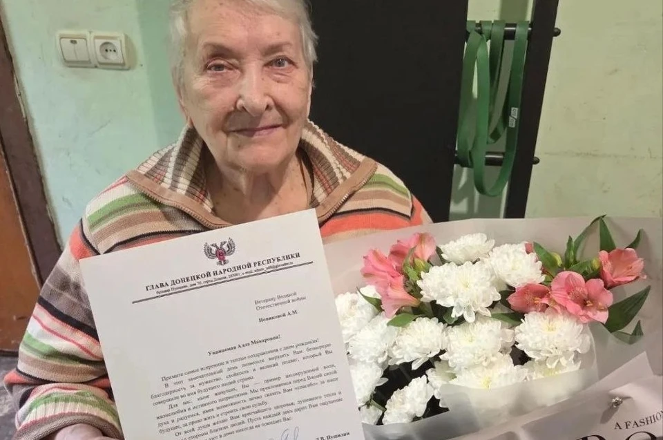 Алла Макаровна - человек удивительной силы духа. Фото: Правительство ДНР