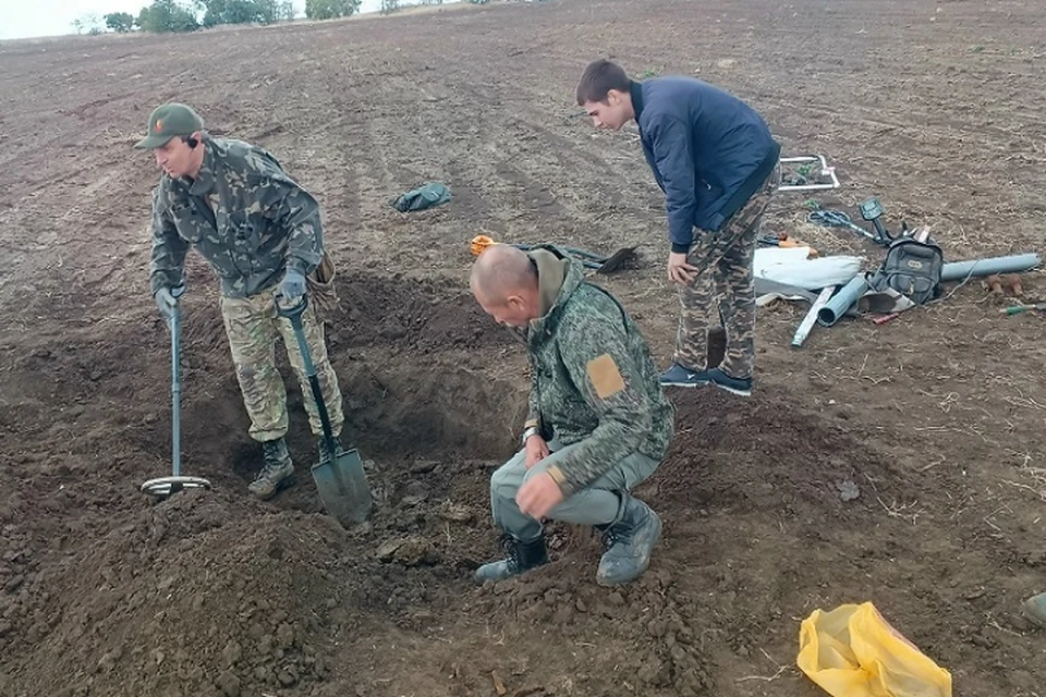 Захоронение нашли в Ленинском районе. Фото: ПО "Боспор Поиск"