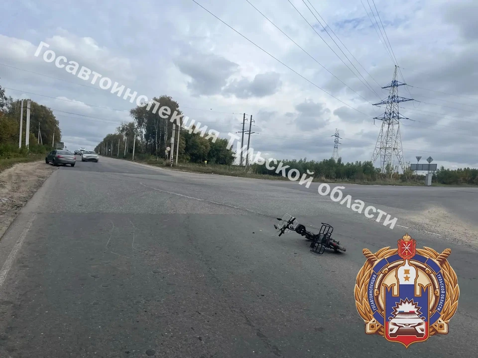 В ДТП в Тульской области пострадал водитель электровелосипеда.