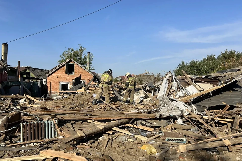 Взрыв бытового газа произошел в частном доме в Адыгее Фото: пресс-служба ГУ МЧС по республике Адыгея