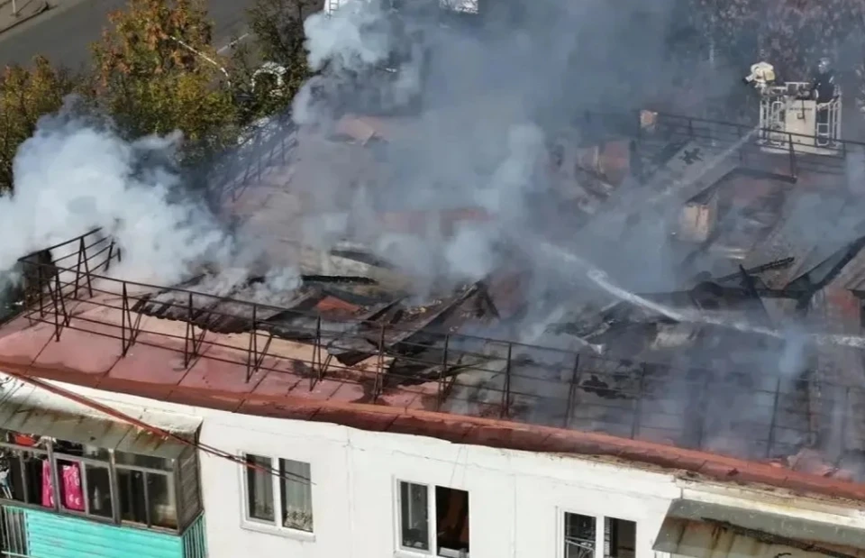Двое пострадавших при пожаре в Уфе находятся в удовлетворительном состоянии. Фото: МЧС по РБ.