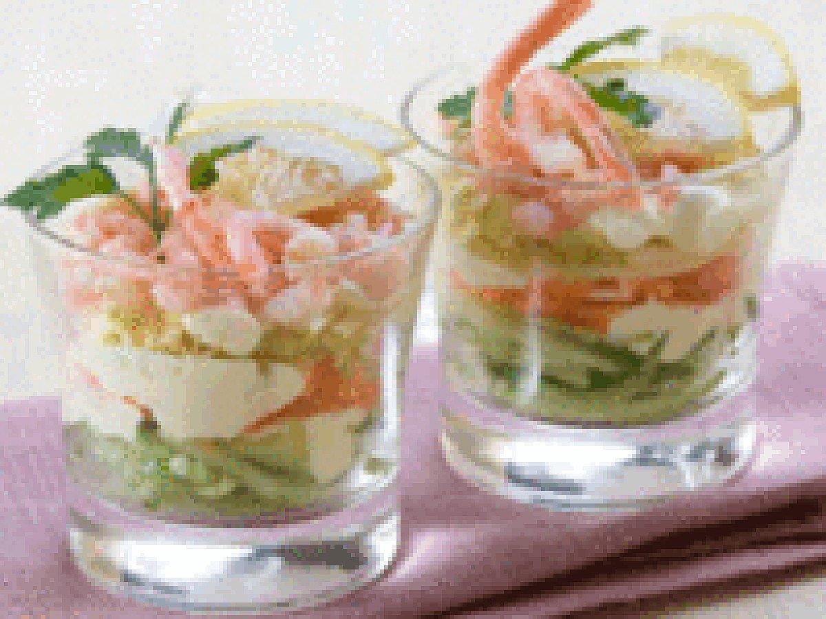Салат-коктейль с креветками