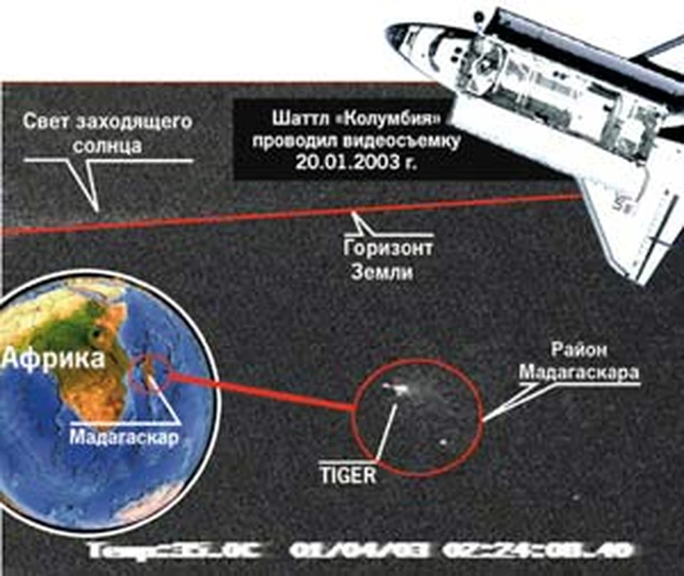 Катастрофа шаттла колумбия фото