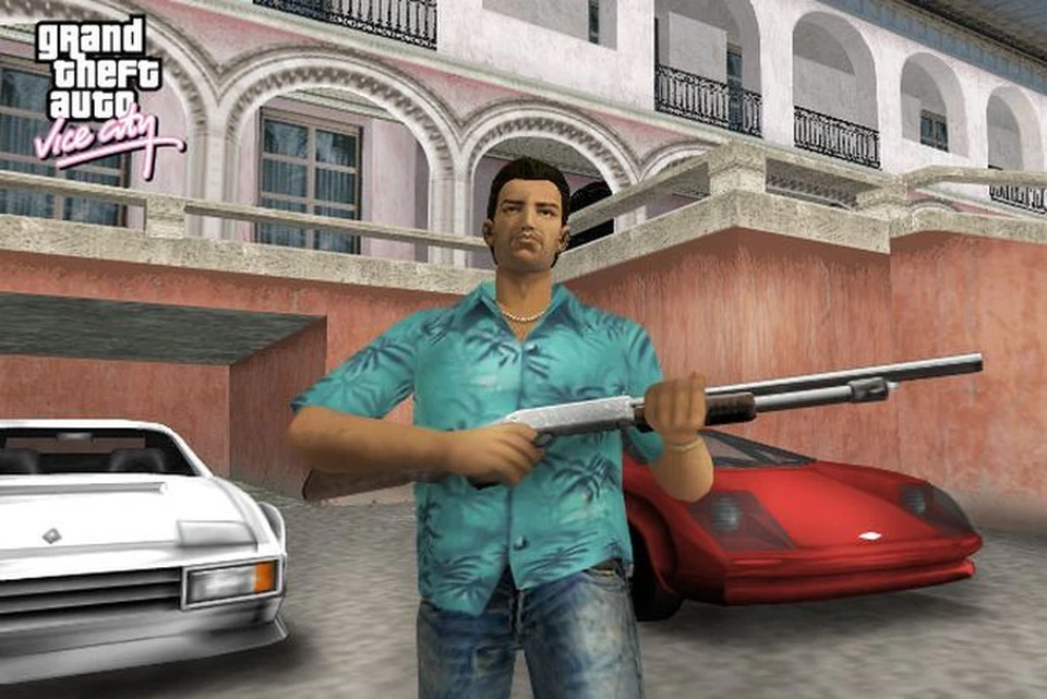 Скриншот из игры GTA: Vice city.