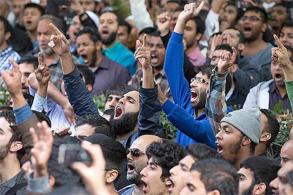 Митинг мусульман в центре Лондона