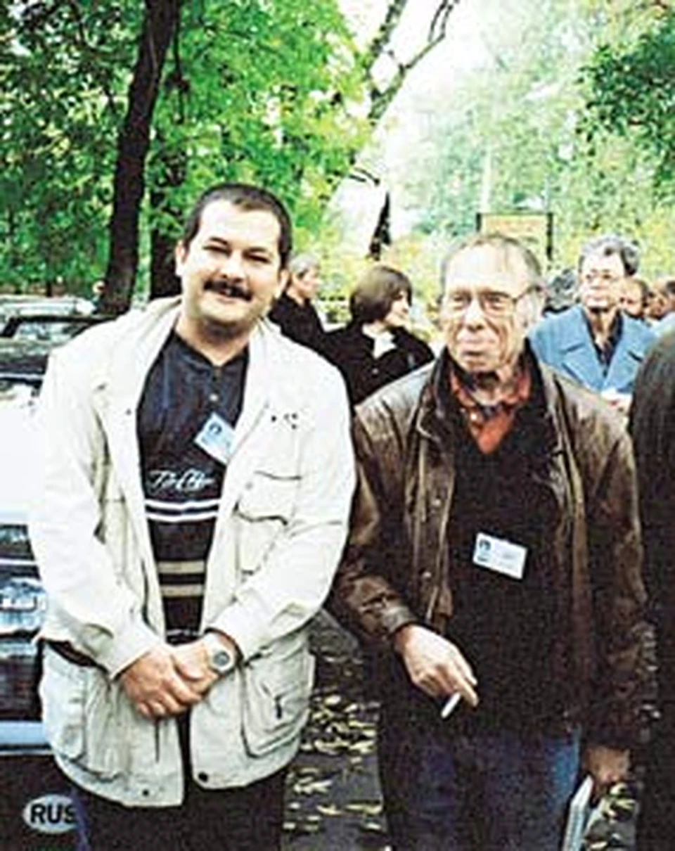 Незадолго до болезни Шекли (справа) встречался с Сергеем Лукьяненко.