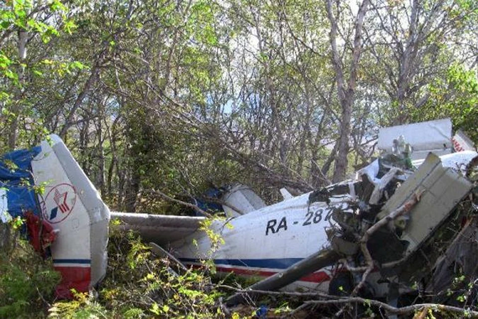 Это обломки Ан-28, рухнувшего на Камчатке. Перед полетом оба пилота благополучно прошли медосмотр. Но после гибели экспертиза обнаружила алкоголь у них в крови. Теперь следователи выясняют, в какой момент они выпили.