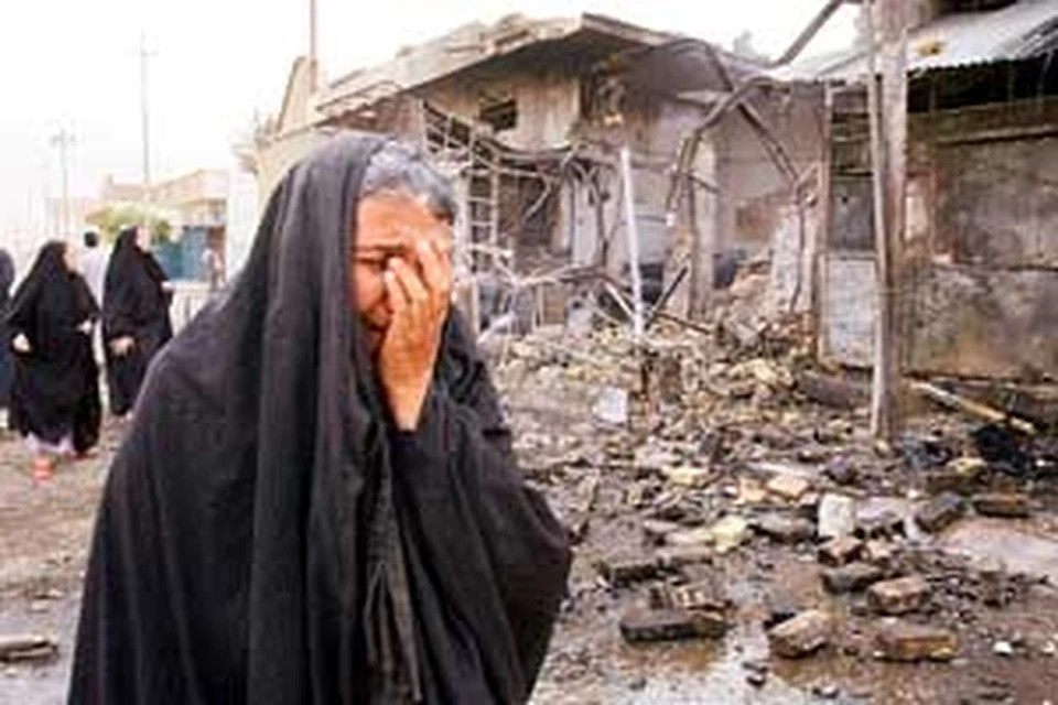 Кадры разбомбленных американцами мирных жилищ в Ираке и плачущих женщин в Штатах не показали...