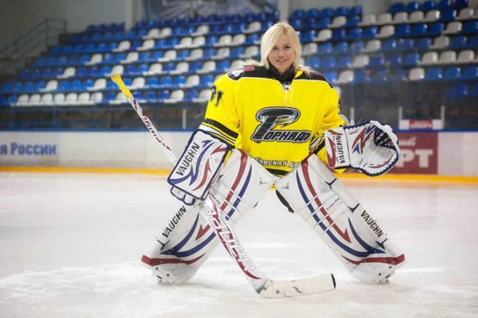 Анна Пругова - вратарь российской женской национальной хоккейной команды