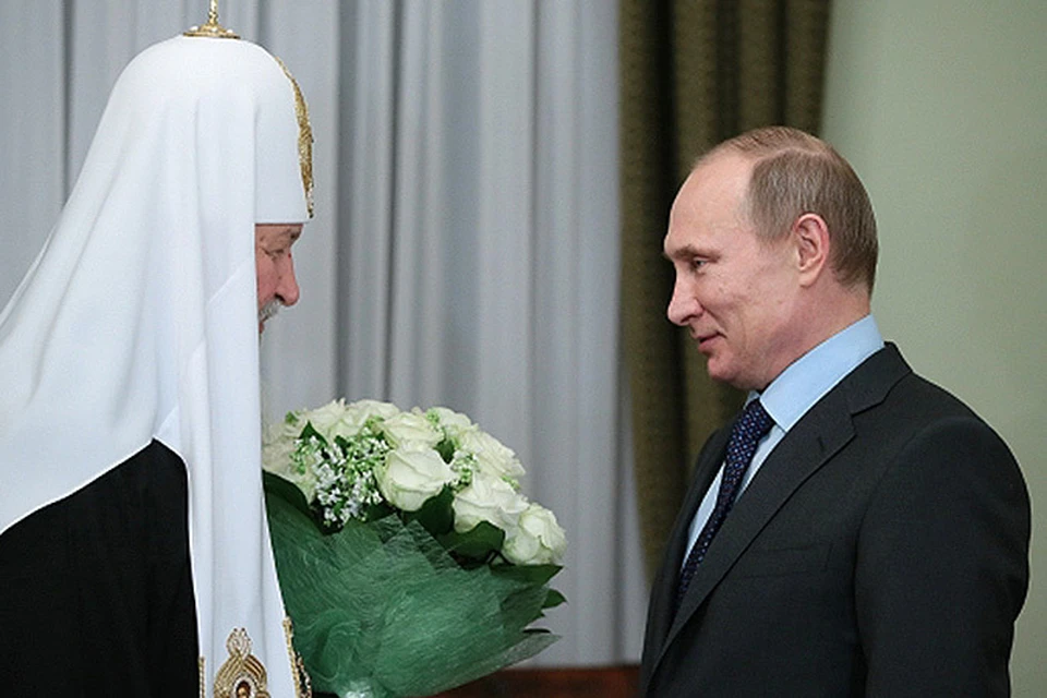 Путин поздравил патриарха с юбилеем - пять лет назад Кирилл стал главой РПЦ