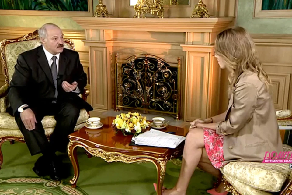 Собчак взяла интервью у Лукашенко.