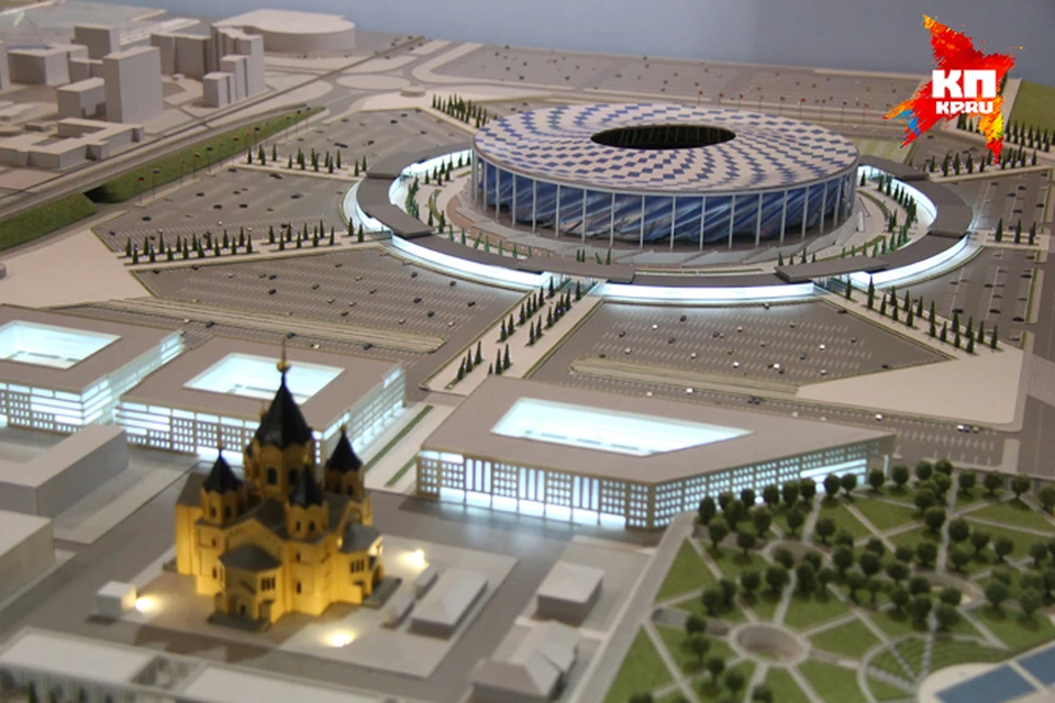 Проект стадиона на Стрелке к чемпионату мира по футболу 2018.