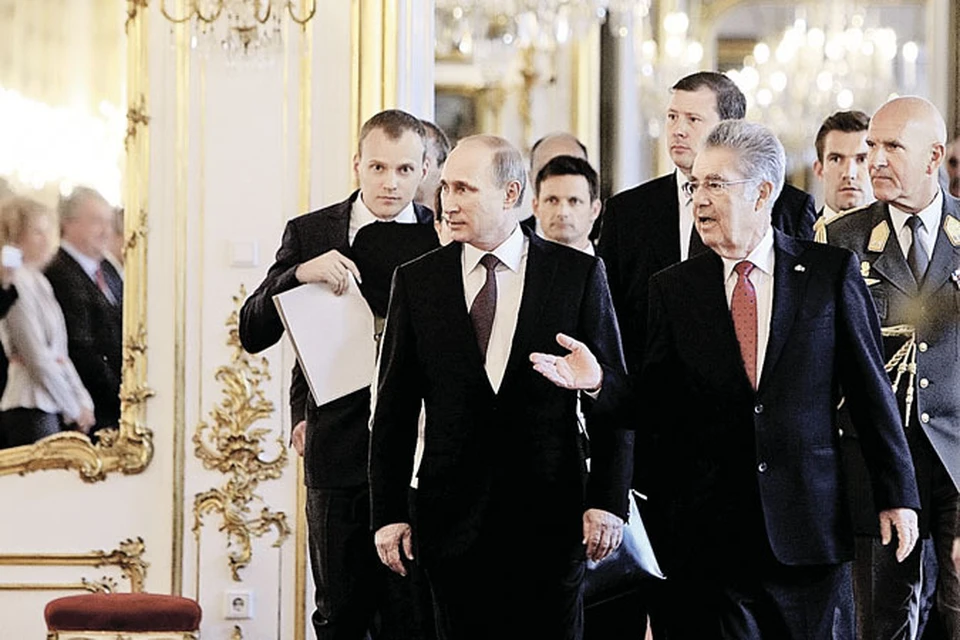 Президент Российской Федерации Владимир Путин и президент Австрии Хайнц Фишер.