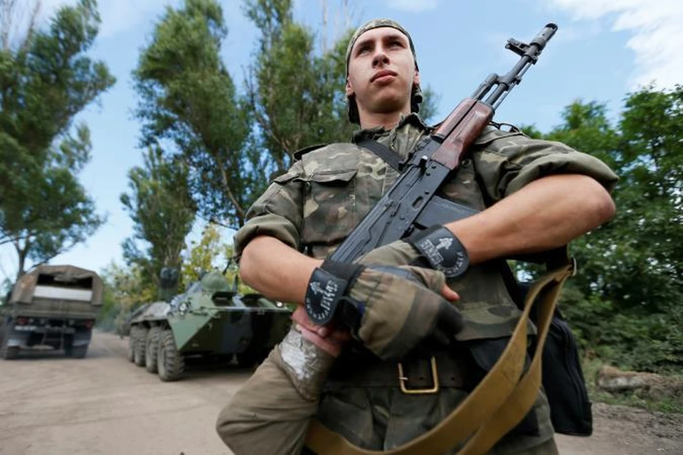В центре Луганска идет стрельба