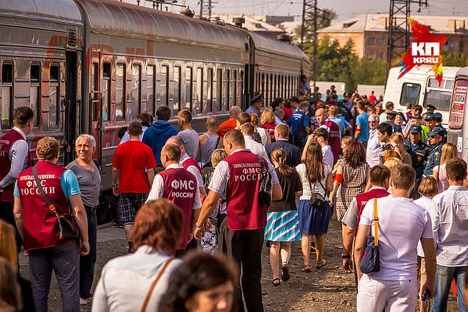 Поезд №572 привёз в Омск более 700 жителей Луганской и Донецкой областей, бежавших от войны