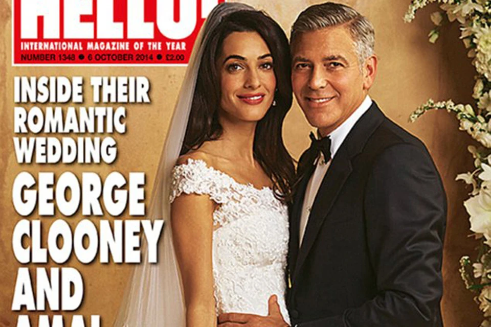 Первые фотографии со свадьбы Джорджа Клуни и Амаль Аламуддин сегодня опубликовали два американских издания.