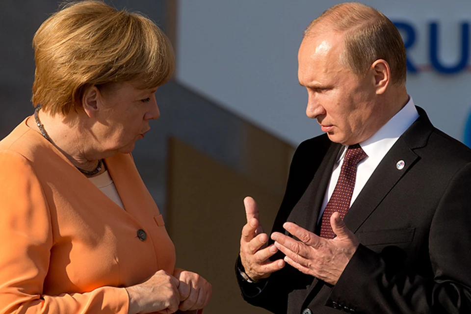 Путин и Ангела Меркель встретились в Италии