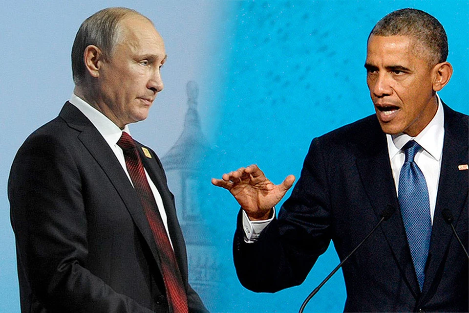 Владимир Путин и Барак Обама во время выступлений на саммите АТЭС