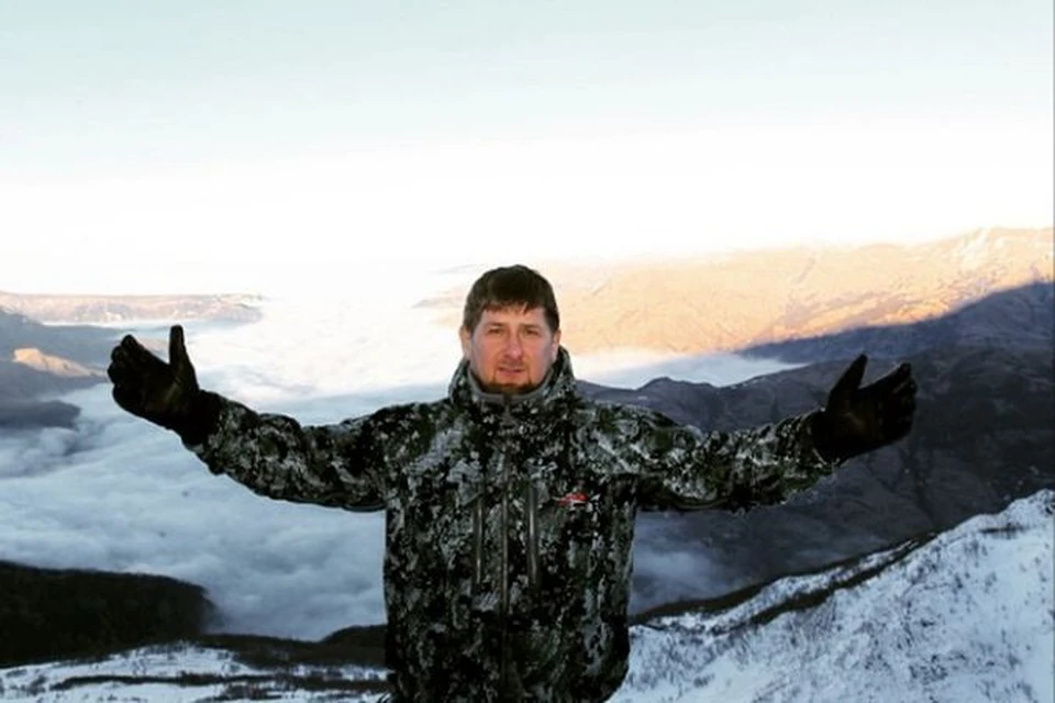 Рамзан Кадыров в горах Чечни. Фото: Instagram
