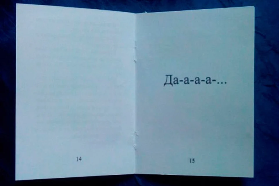 1 страница автор. Омский поэт выпустил книгу из одного слова да.