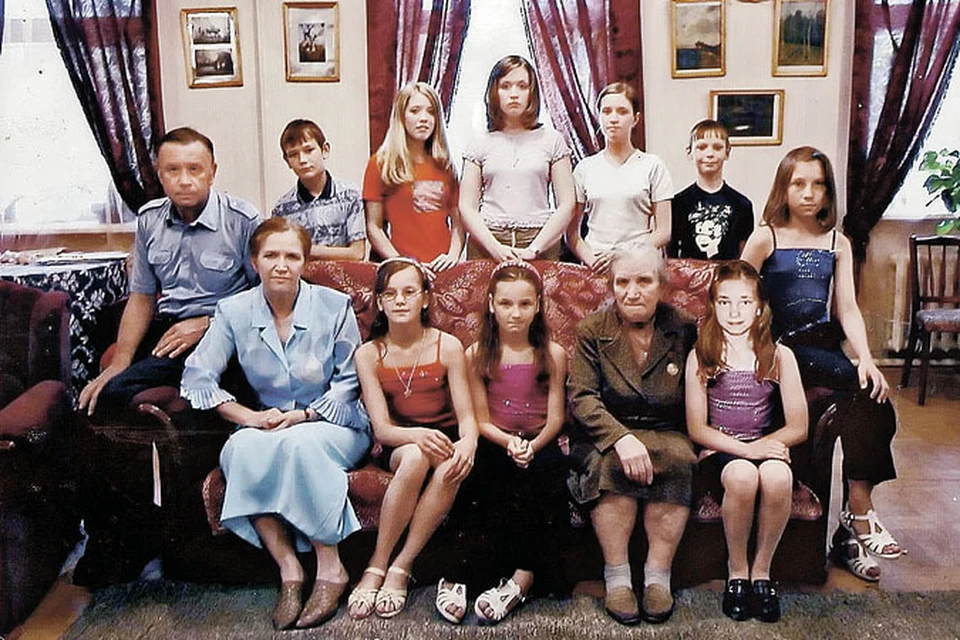 Это лишь небольшая часть семьи Трифановых - всего вместе с внуками больше тридцати человек набирается. Фото: личный архив.