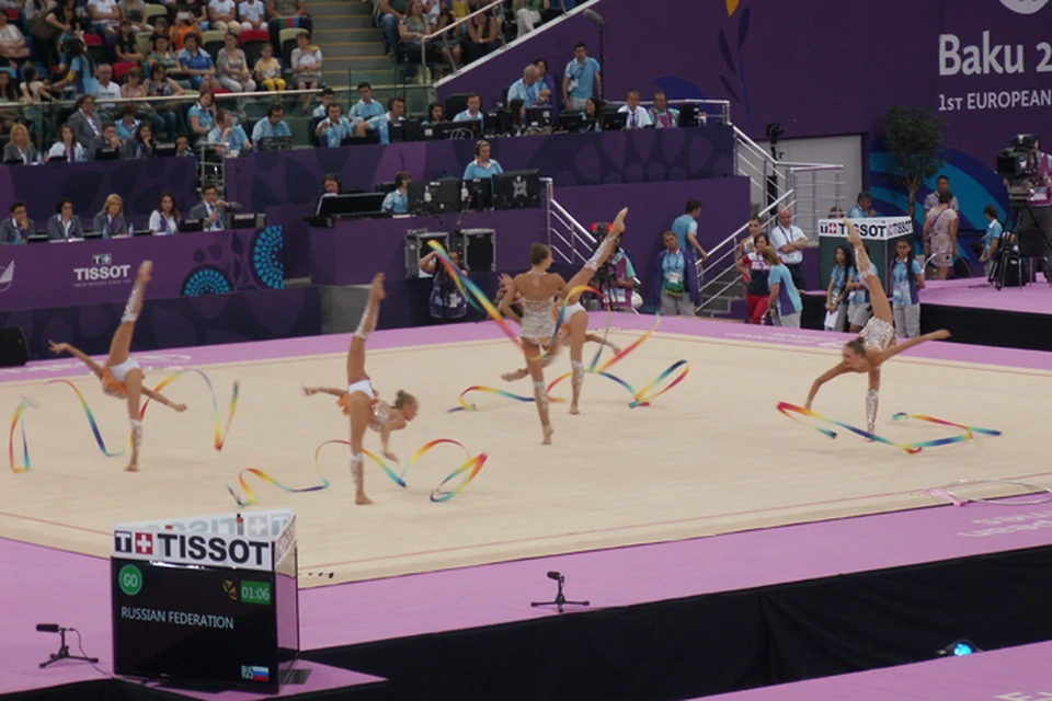 Выступление сборной России по художественной гимнастике