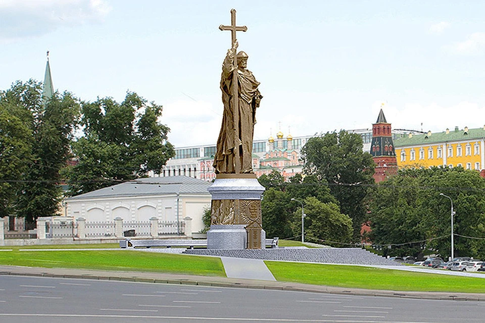 Памятник князю Владимиру будет установлен на Боровицкой площади. Фото: РВИО