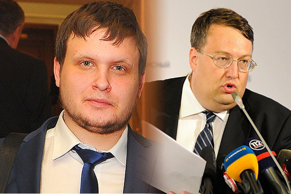 Пранкер по прозвищу "Лексус" (на фото слева) разыграл киевских журналистов, представившись советником главы МВД Антоном Геращенко.