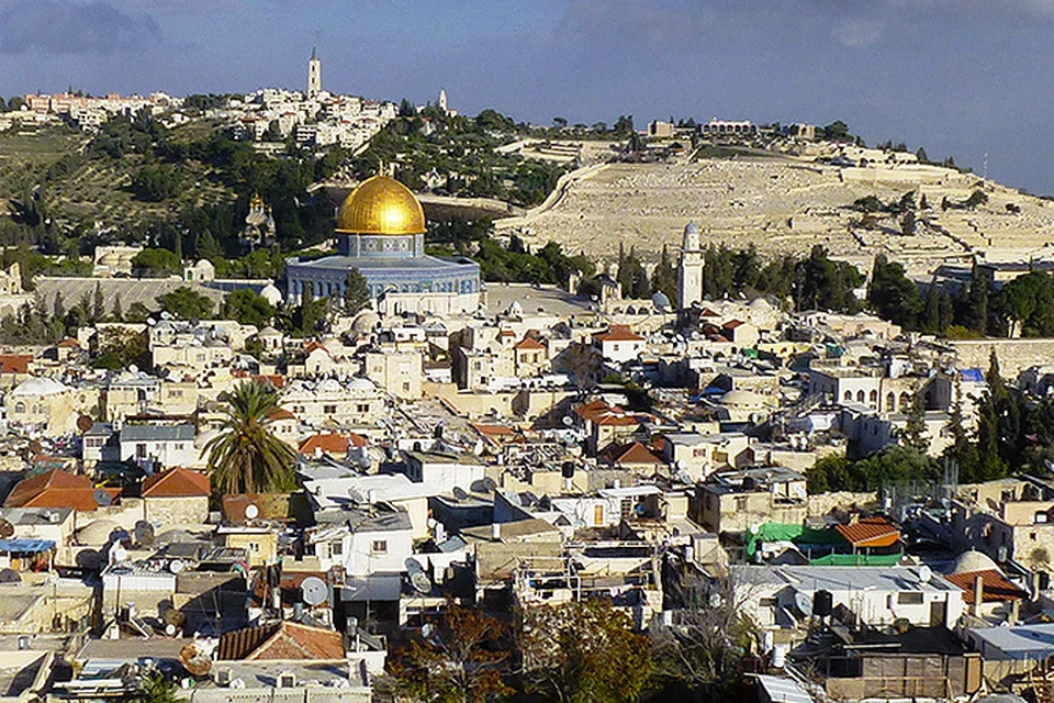 Вид на старый город Иерусалима.