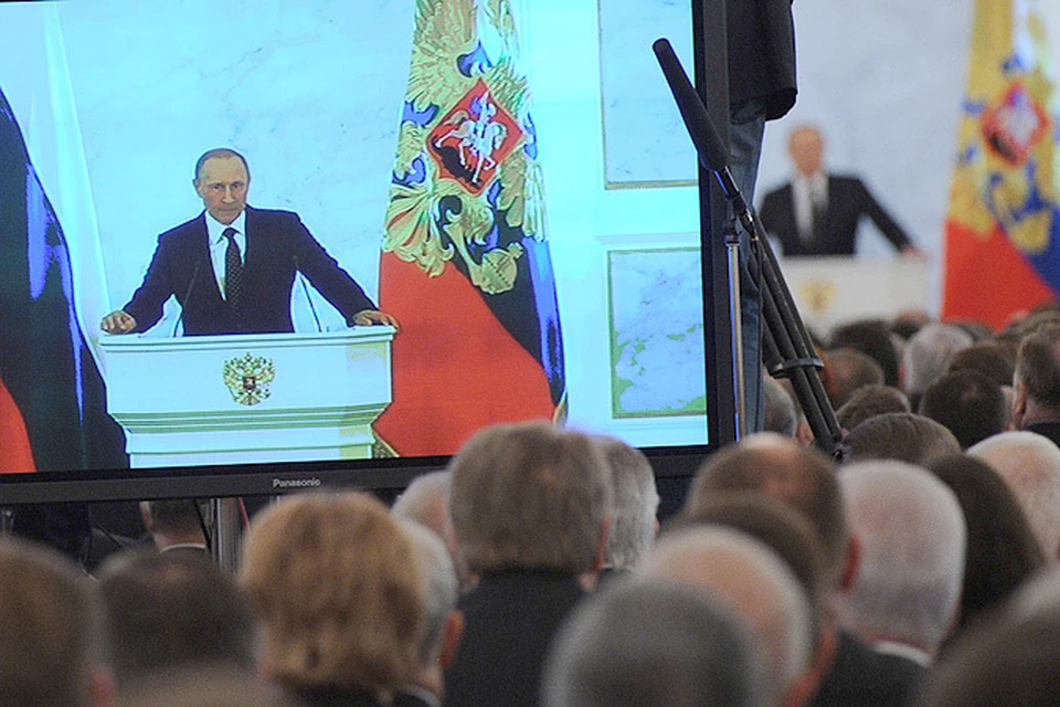 Выступая в Георгиевском зале Кремля, Владимир Путин, как всегда, цитировал русских мыслителей.