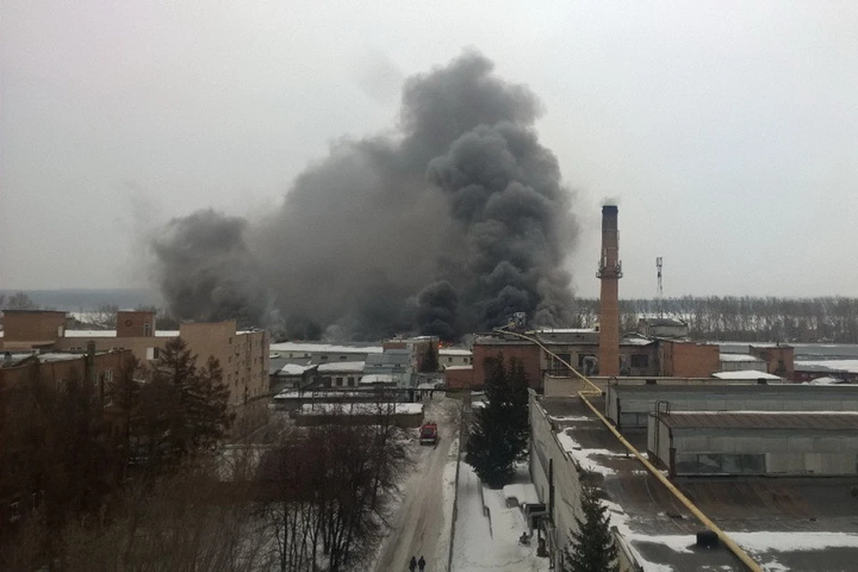 Пожар в мебельном магазине парализовал трассу М52 на несколько часов.
Фото: Владислав СЫСАЛОВ