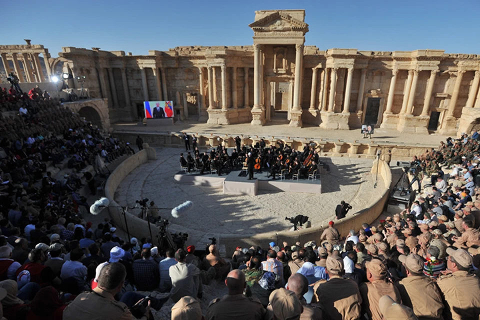 Это был первый концерт в этом античном амфитеатре после освобождения Пальмиры
