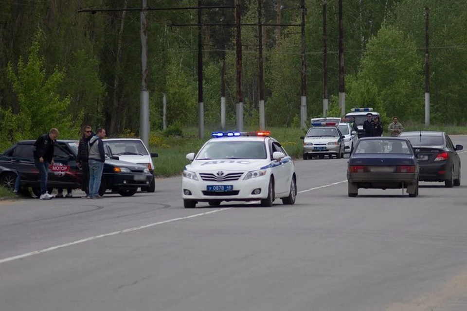 Полиция разогнала уличных гонщиков в Липецке. Автор пользователь vk.com Павел Тюрин
