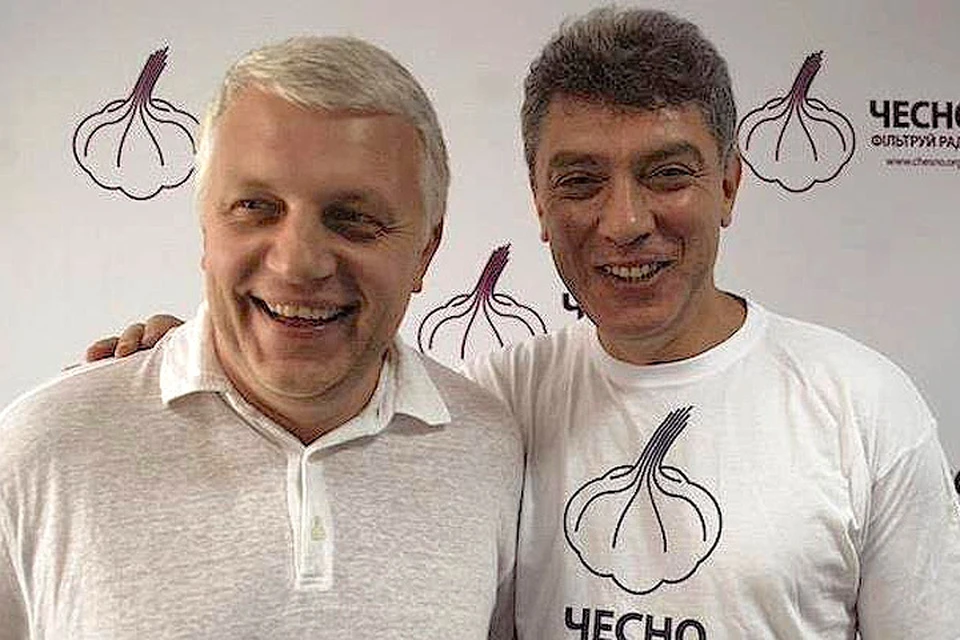Борис Немцов и Павел Шеремет в Киеве, 2012 г.