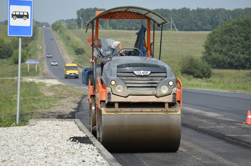 На участке трассы «Тула – Новомосковск - Прилепы» ремонт дороги выполнен на 93%