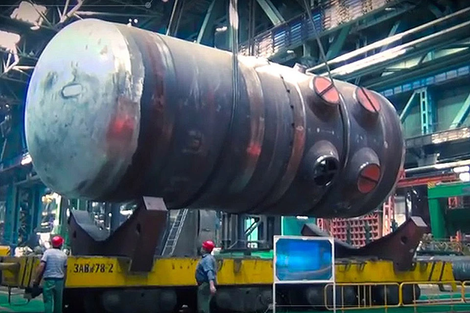 Россияне раскрыли подробности происшествия, которое случилось на стройке АЭС в ночь с 9 на 10 июля. Кадр проморолика "Атоммаш".