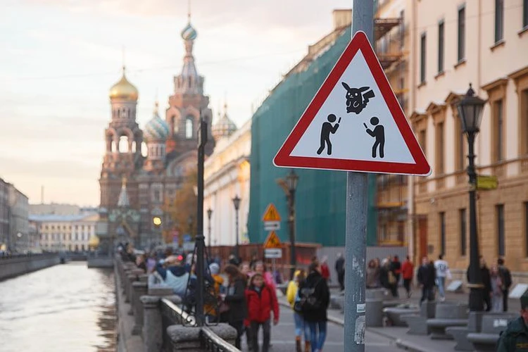Петербургский дорожный знак «Осторожно, ловцы покемонов» демонтировали