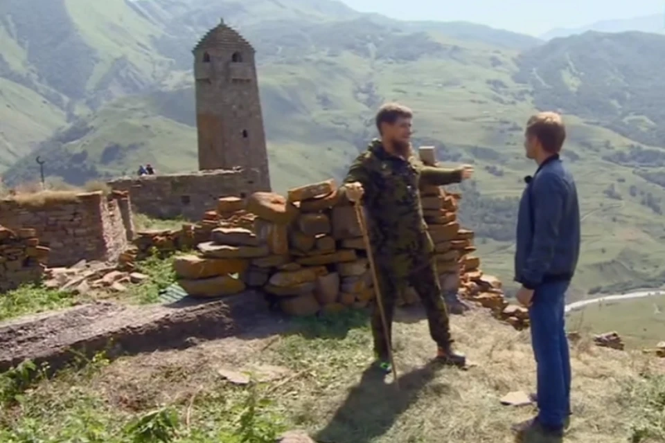 Проект «Команда» снимается в очень живописных местах Чечни. Фото: стоп-кадр
