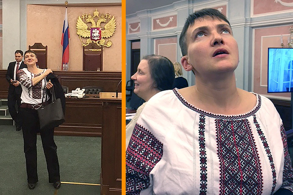 Савченко прилетела в российскую столицу, чтобы поддержать националистов Карпюка и Клыха.