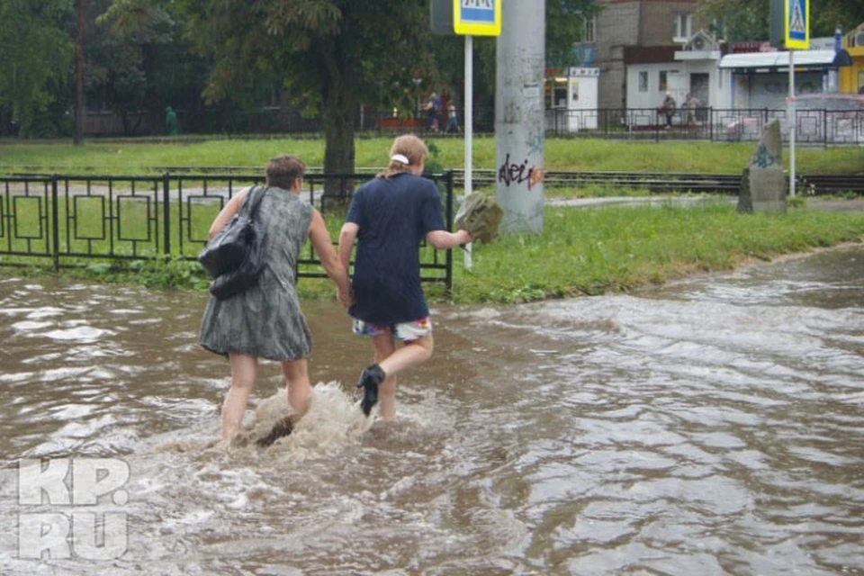 Ливень в смоленске. Потоп в Смоленске.