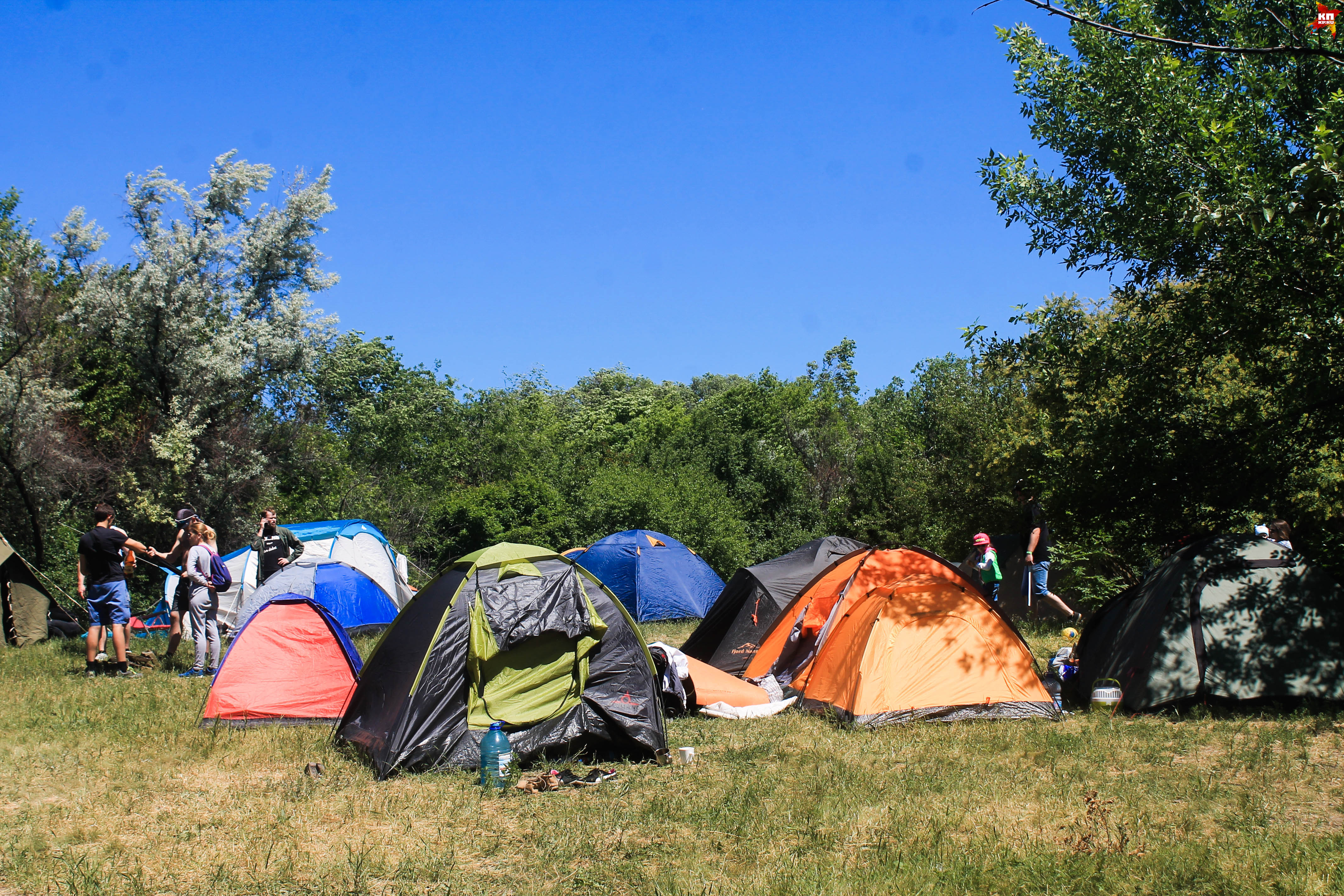 Ночью в палатках было немного холодно
