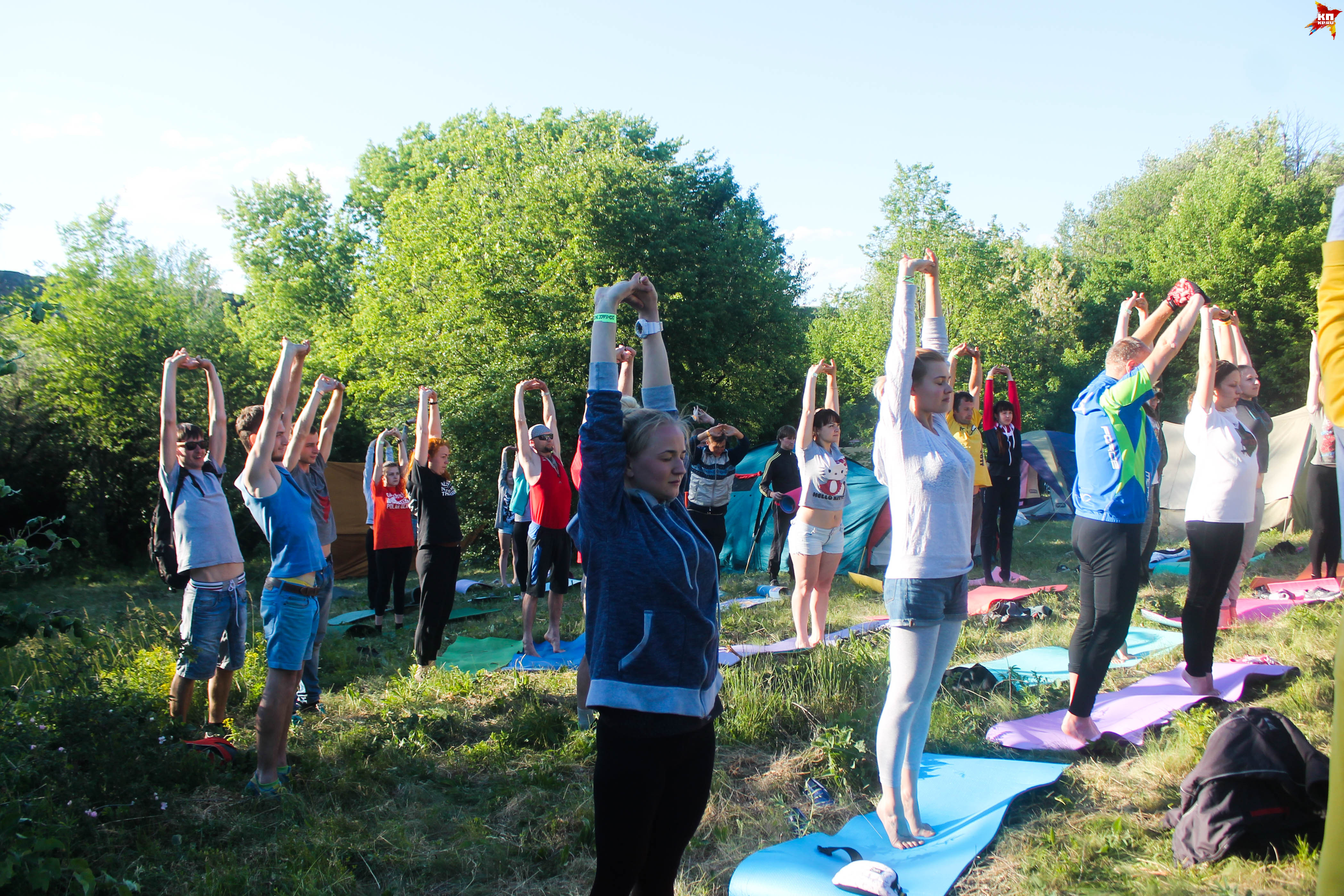 Многие занимались йогой впервые