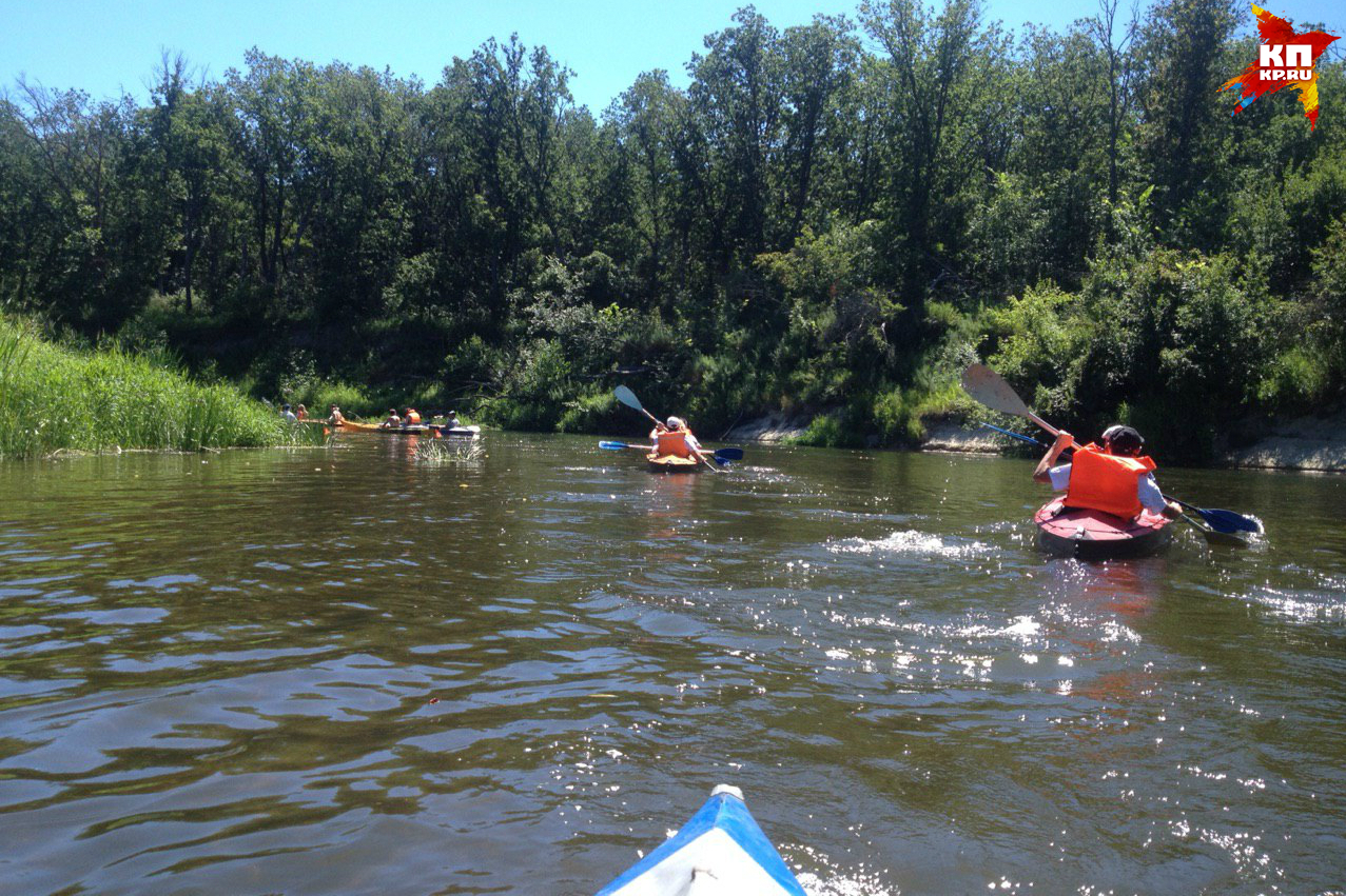 Если становится жарко, всегда можно умыться, а то и искупаться.