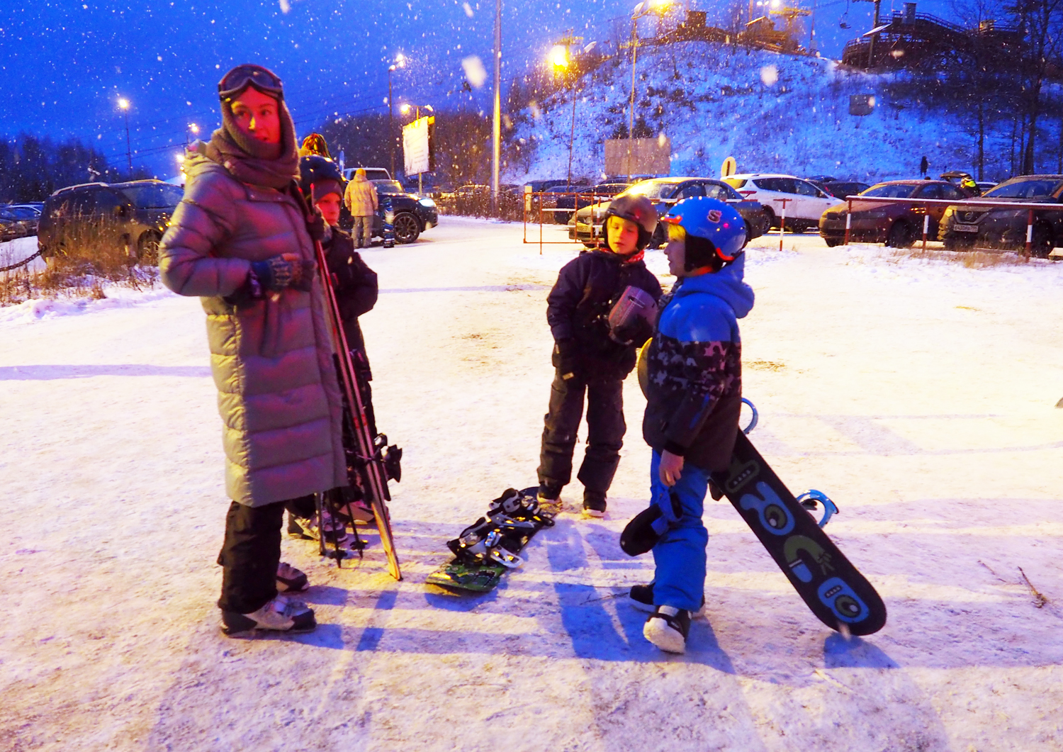 «Степаново» славится тем, что здесь одна из самых длинных в Подмосковье снежных трасс