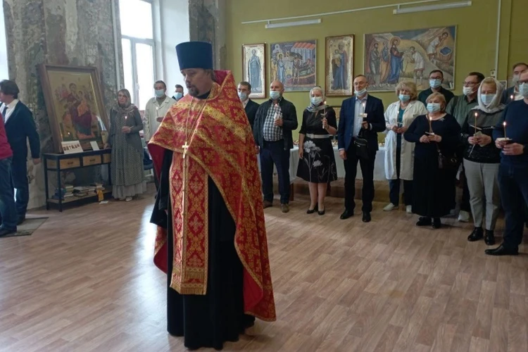 В честь прибытия иконы в Пермь был отслужен торжественный молебен. Фото: Минздрав Пермского края.
