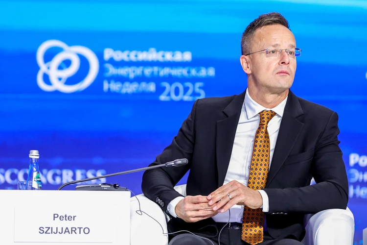 Венгерский министр иностранных дел Петер Сийярто. Фото: URA.RU/TASS.