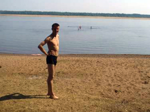 Пляж в Нечкино.