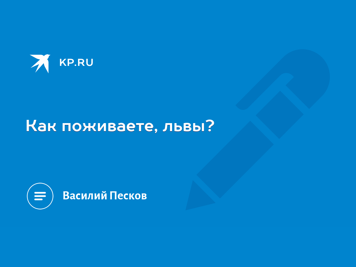 Что делать, если встретились со львом в дикой природе?