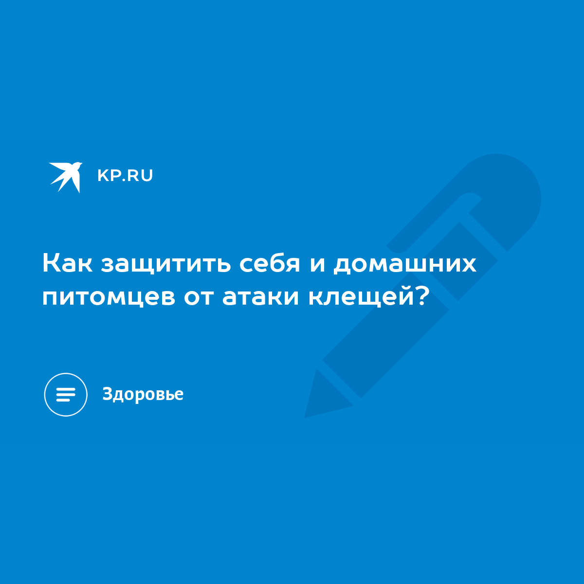 Как защитить себя и домашних питомцев от атаки клещей? - KP.RU